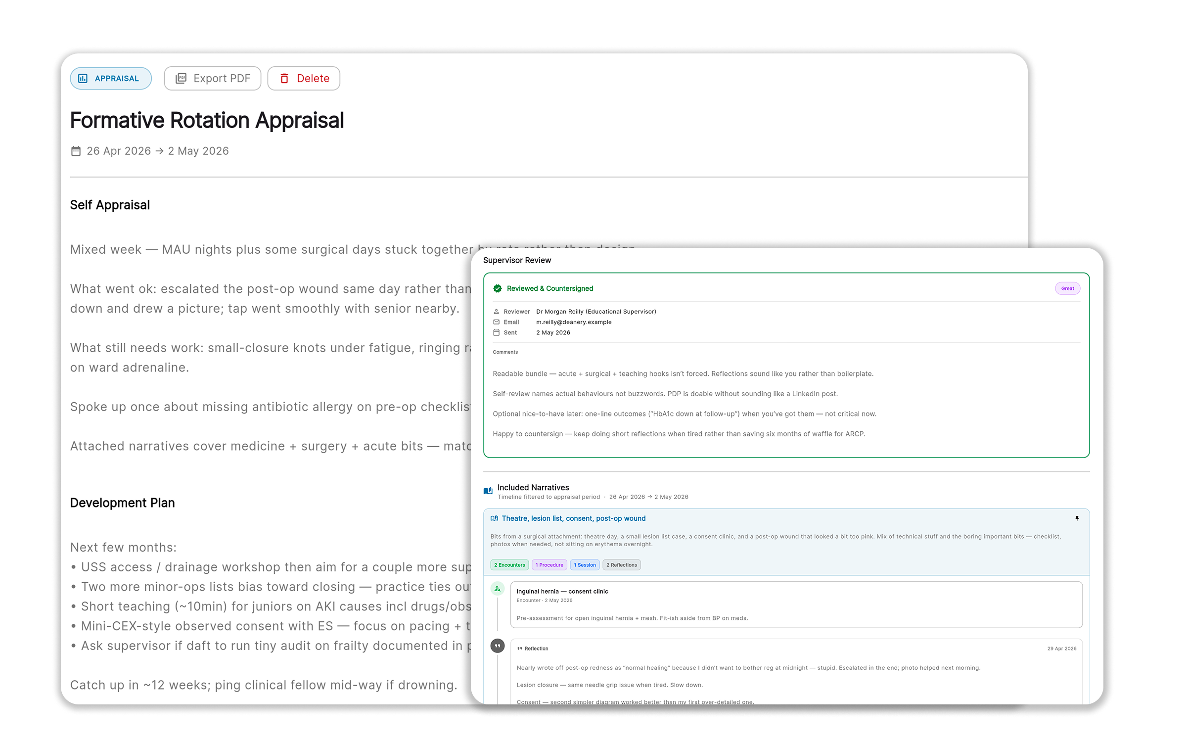 Odyssey — appraisal workspace in the web app